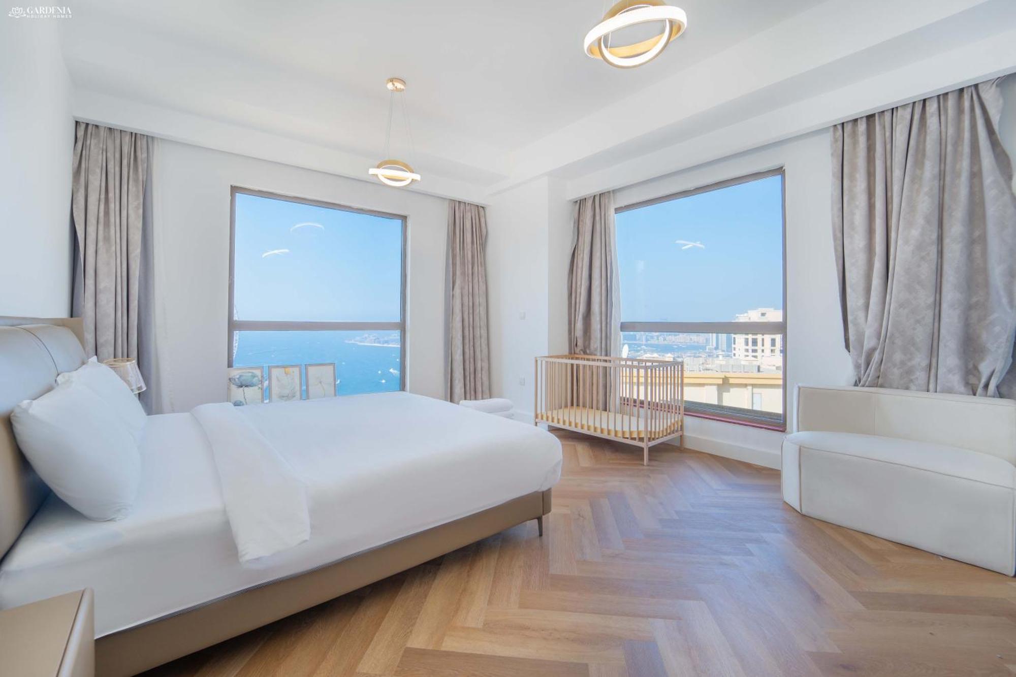 Jbr Amwaj 4 , Upgraded Sea And Ain Views, 2m Walk To By Gardenia Suitse Apartment Dubai